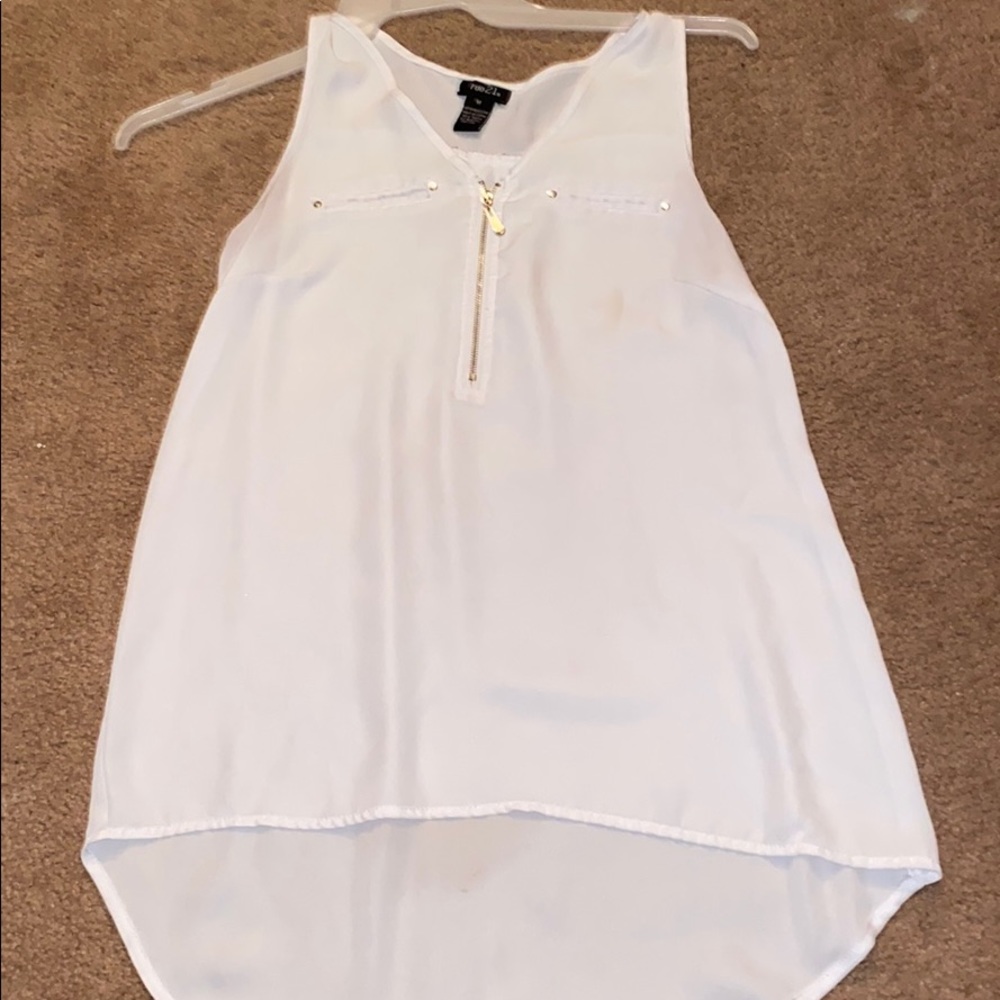 Shear White Blouse